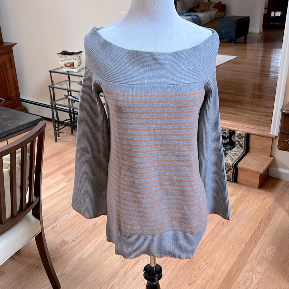 Anthropologie off the shoulder high- low tunic size S